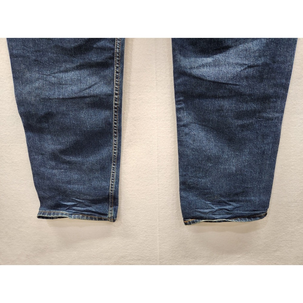 Levi Strauss 505 Straight Levi's Dark Wash Denim Jeans Men's Sz 40 x 32 ~ G/VG - Picture 8 of 11